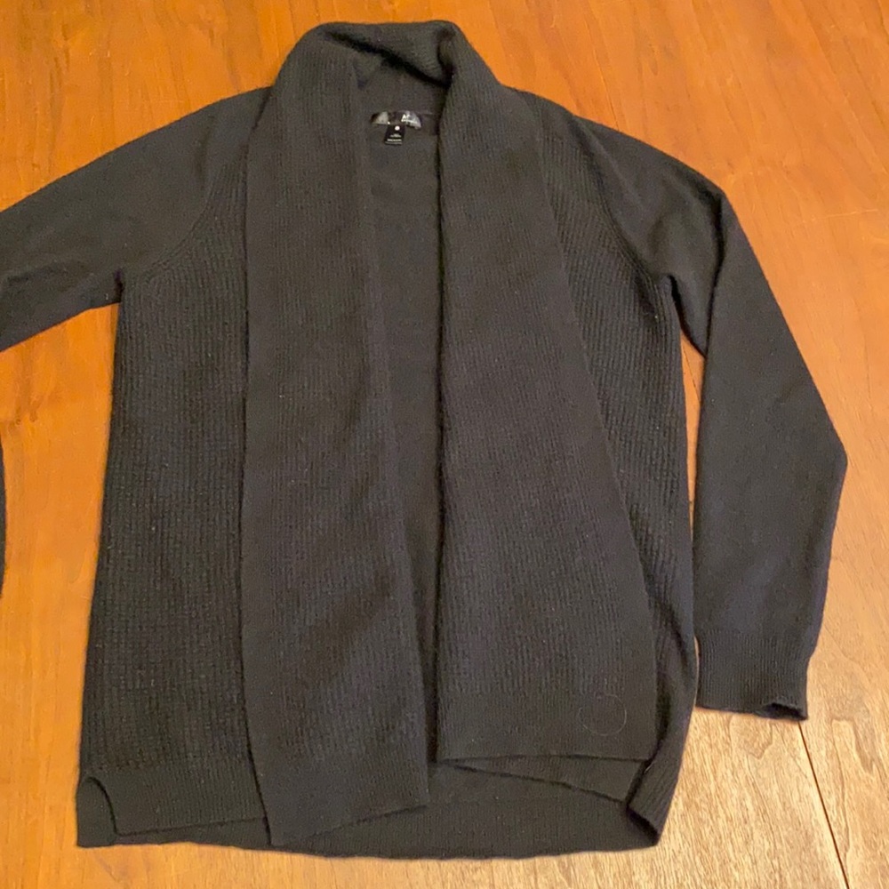 Aqua Cashmere Open Front Cardigan - Picture 3 of 6